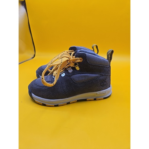 Timberland Other - Timberland Earthkeeper GT Scramble Mid Nubuck Size 7 Gray Yellow Kids Boots Exc